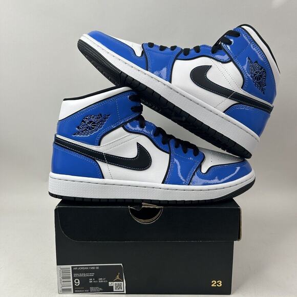 Nike Shoes Air Jordan 1 Mid Retro “Signal Blue” DD6834-402
